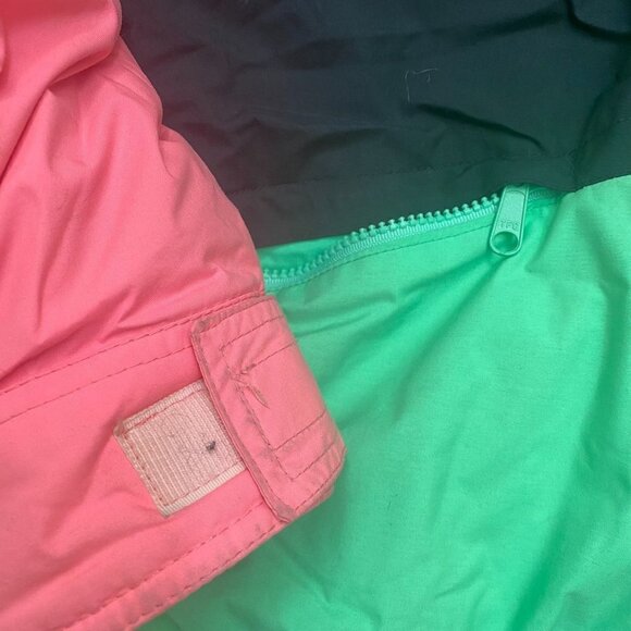 O'Neill Vintage Retro 80's Neon Color Block Ski Jacket Size M Preowned - Picture 12 of 14